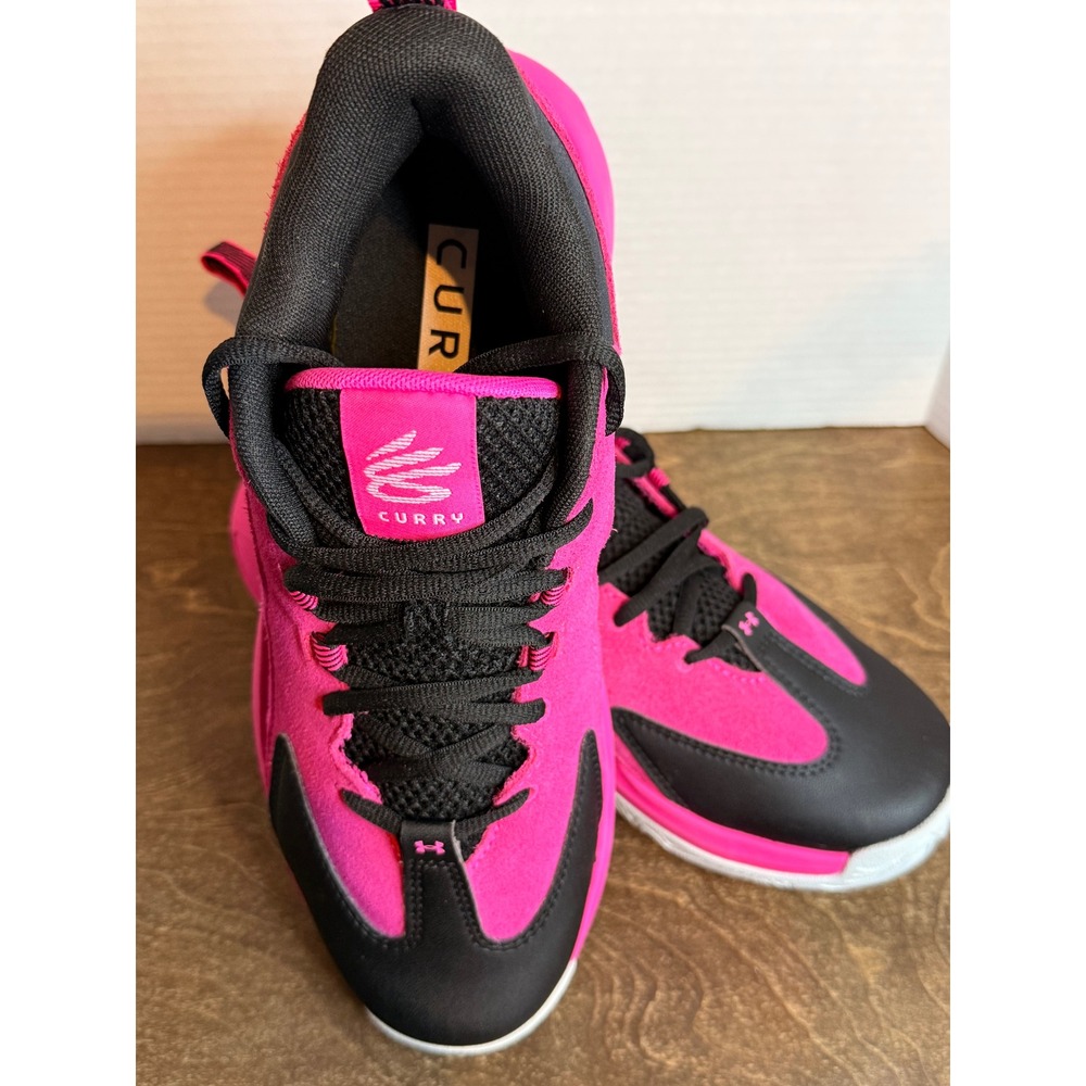 Under Armour Curry Splash 24 Basketball Shoes Pink Black 6000750-652 Mens 10